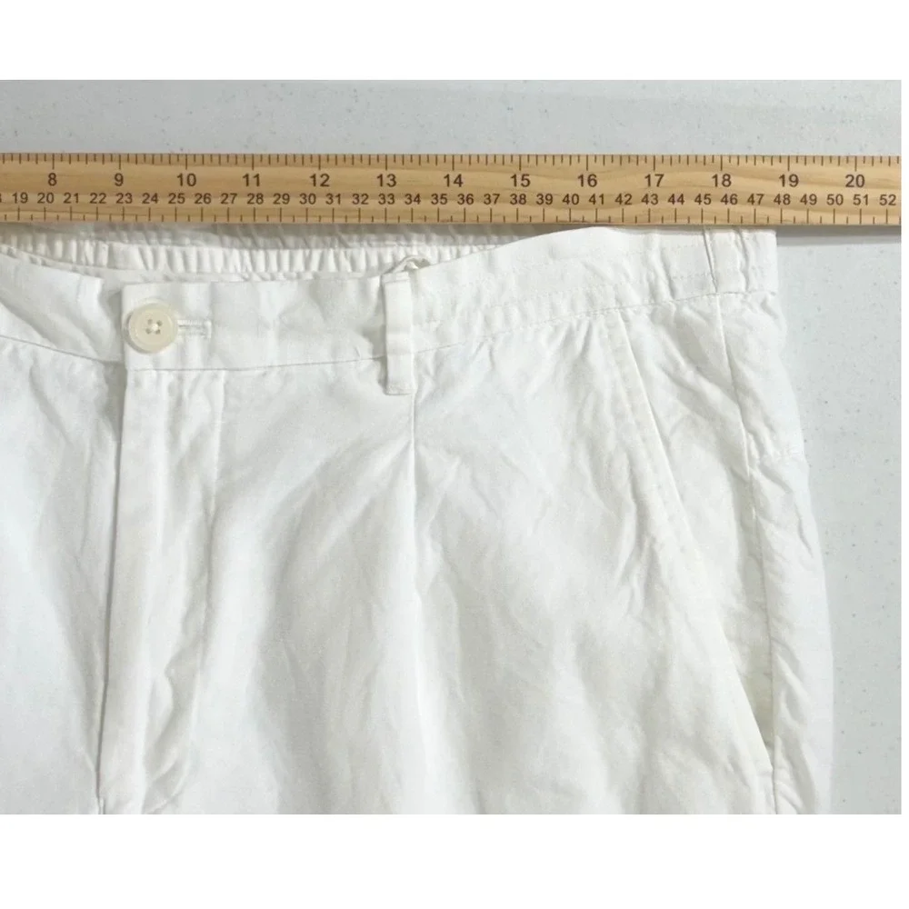 Murano Baird McNutt Linen Blend Slim Fit Pants 38x30 (fits 37x30) White READ
